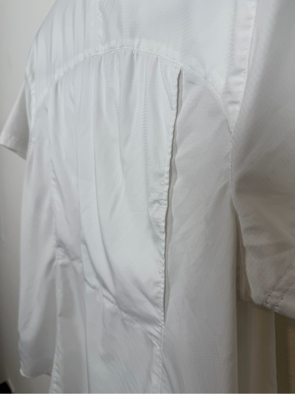 Columbia Silver Ridge Short Sleeve Fishing Hiking Shirt XL White Omni Wicl - Picture 6 of 11
